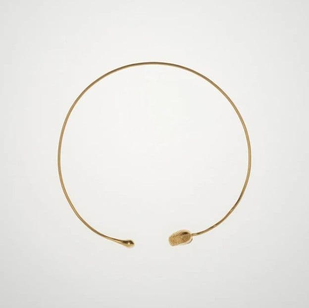 Чокер з маковим бутоном та краплиною роси - 2