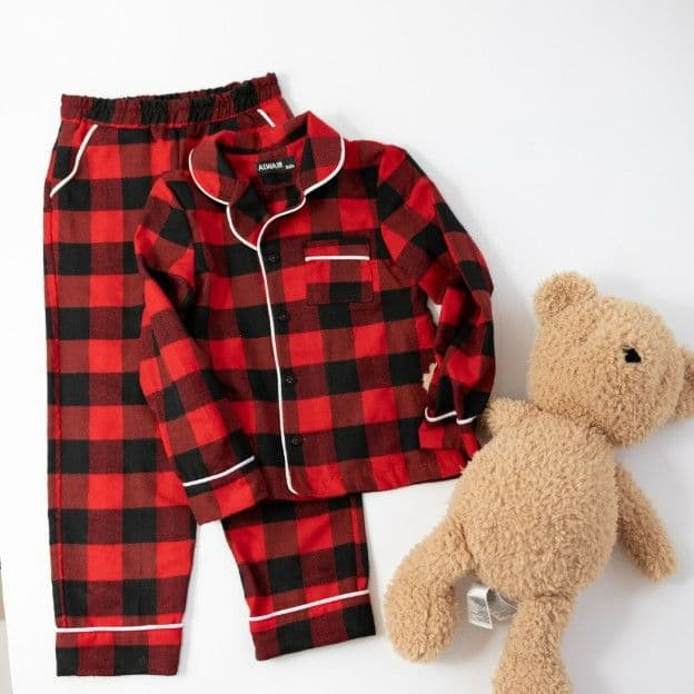 Піжама з сорочкою у клітинку Alwair kids - 2