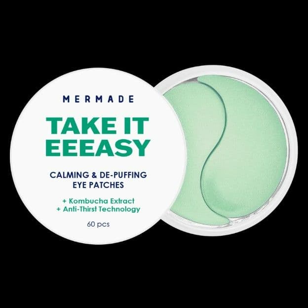 Тонізуючі гідрогелеві патчі під очі MERMADE Kombucha extract & Аnti-thirst technology, 60 шт