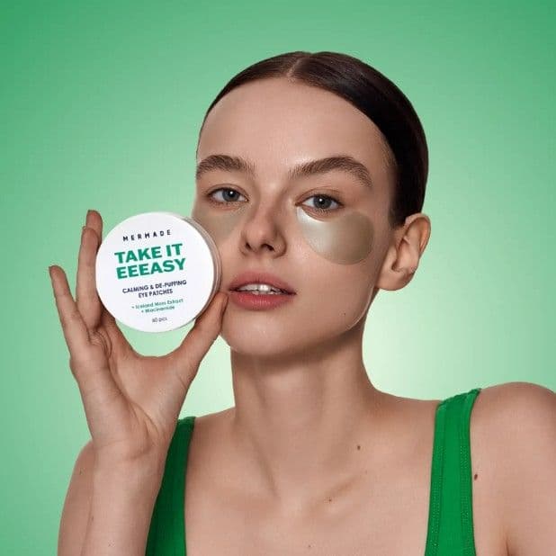 Тонізуючі гідрогелеві патчі під очі MERMADE Kombucha extract & Аnti-thirst technology, 60 шт - 2