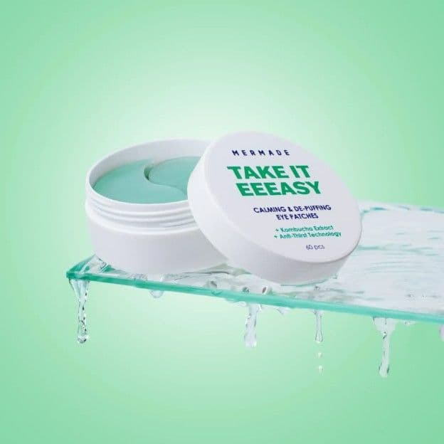 Тонізуючі гідрогелеві патчі під очі MERMADE Kombucha extract & Аnti-thirst technology, 60 шт - 5