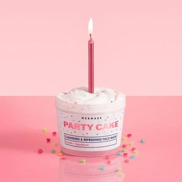 Кремова маска для обличчя з каоліном, скваланом і сферами MERMADE Party Cake 100г - 4