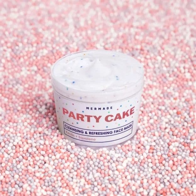 Кремова маска для обличчя з каоліном, скваланом і сферами MERMADE Party Cake 100г - 5