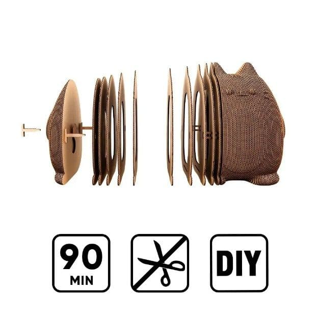 Милий Кіт скарбничка (CUTE CAT MONEY BANK) - Картонний 3Д пазл - 2