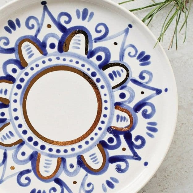 Тарілка "Гуцульська" біла, 16,5 см YAGLYNA - 2