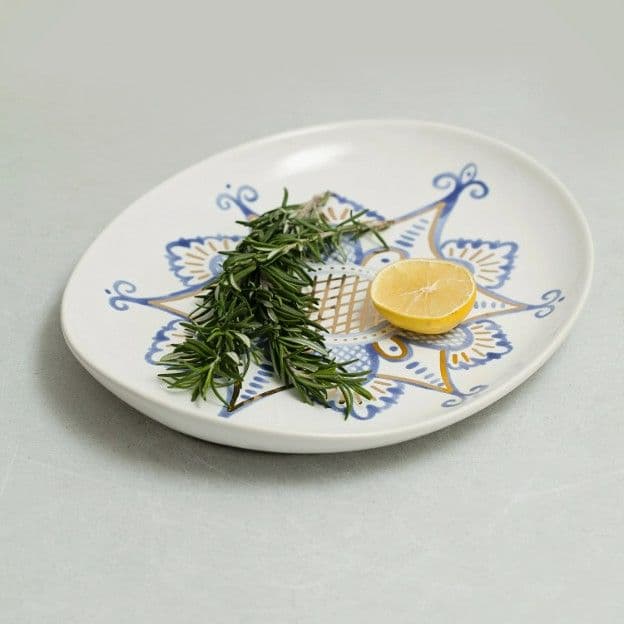 Тарілка порцелянове з принтом YAGLYNA - 3