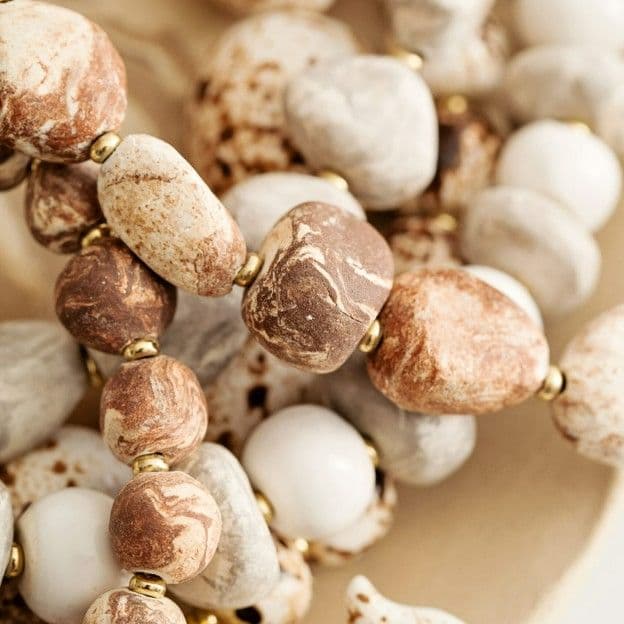 Намисто NERIKOMI terracotta - 2