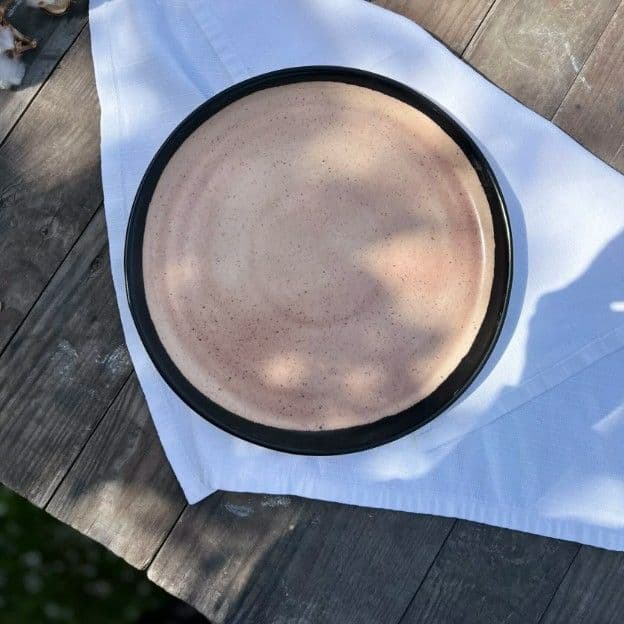 Тарілка Кругла з бортиком 22 см Chorna Kava