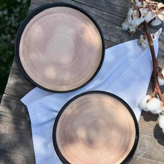 Тарілка Кругла з бортиком 22 см Chorna Kava - 2