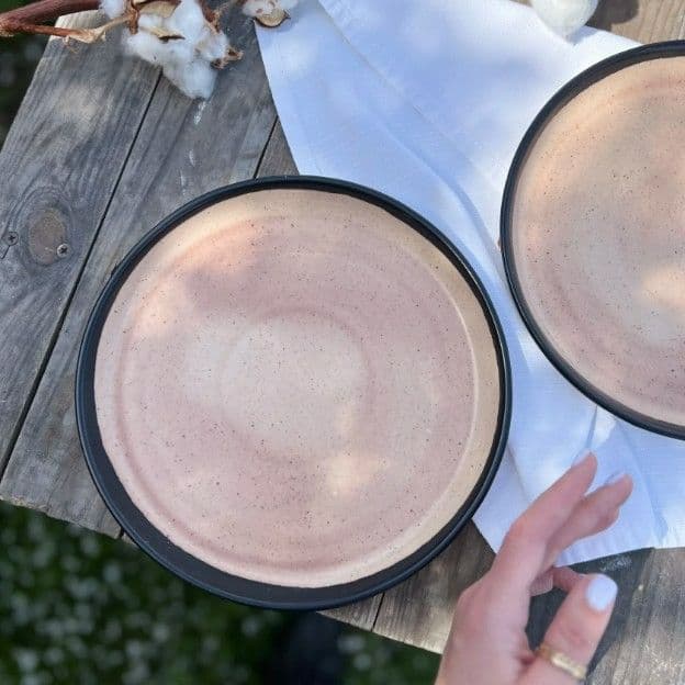 Тарілка Кругла з бортиком 22 см Chorna Kava - 4