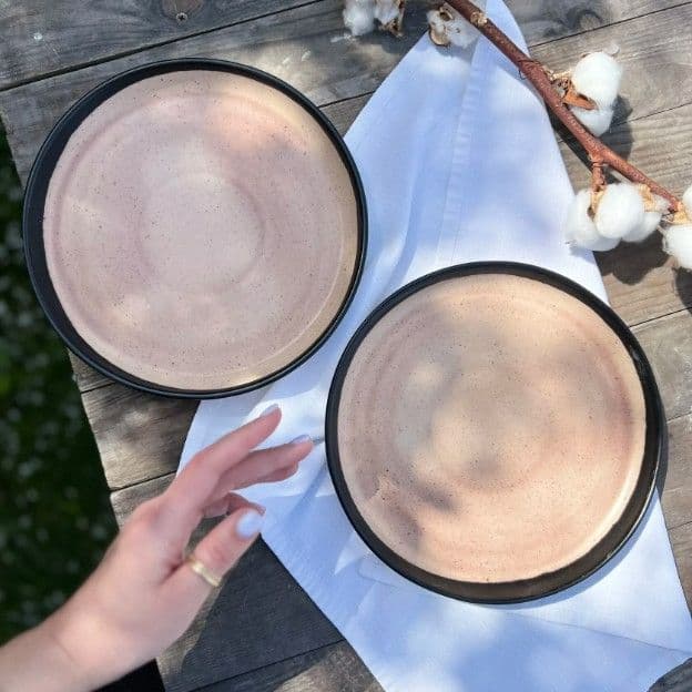 Тарілка Кругла з бортиком 22 см Chorna Kava - 5