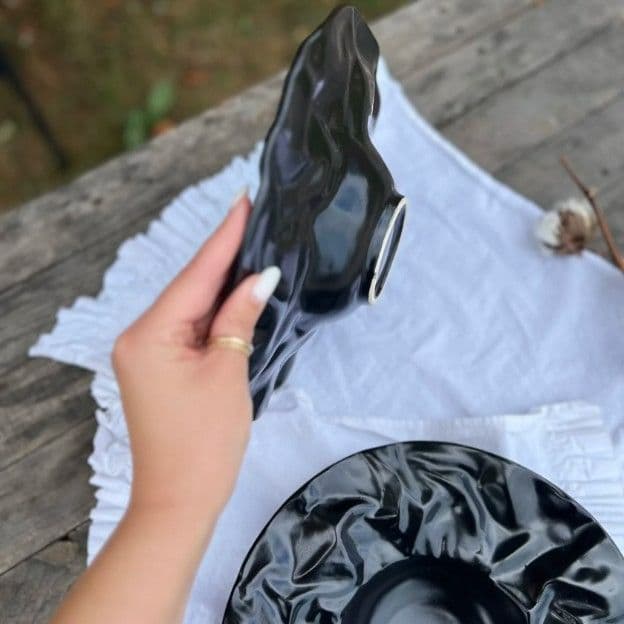 Тарілка для Пасти Скеля 250 мл Тотал Графіт - 8