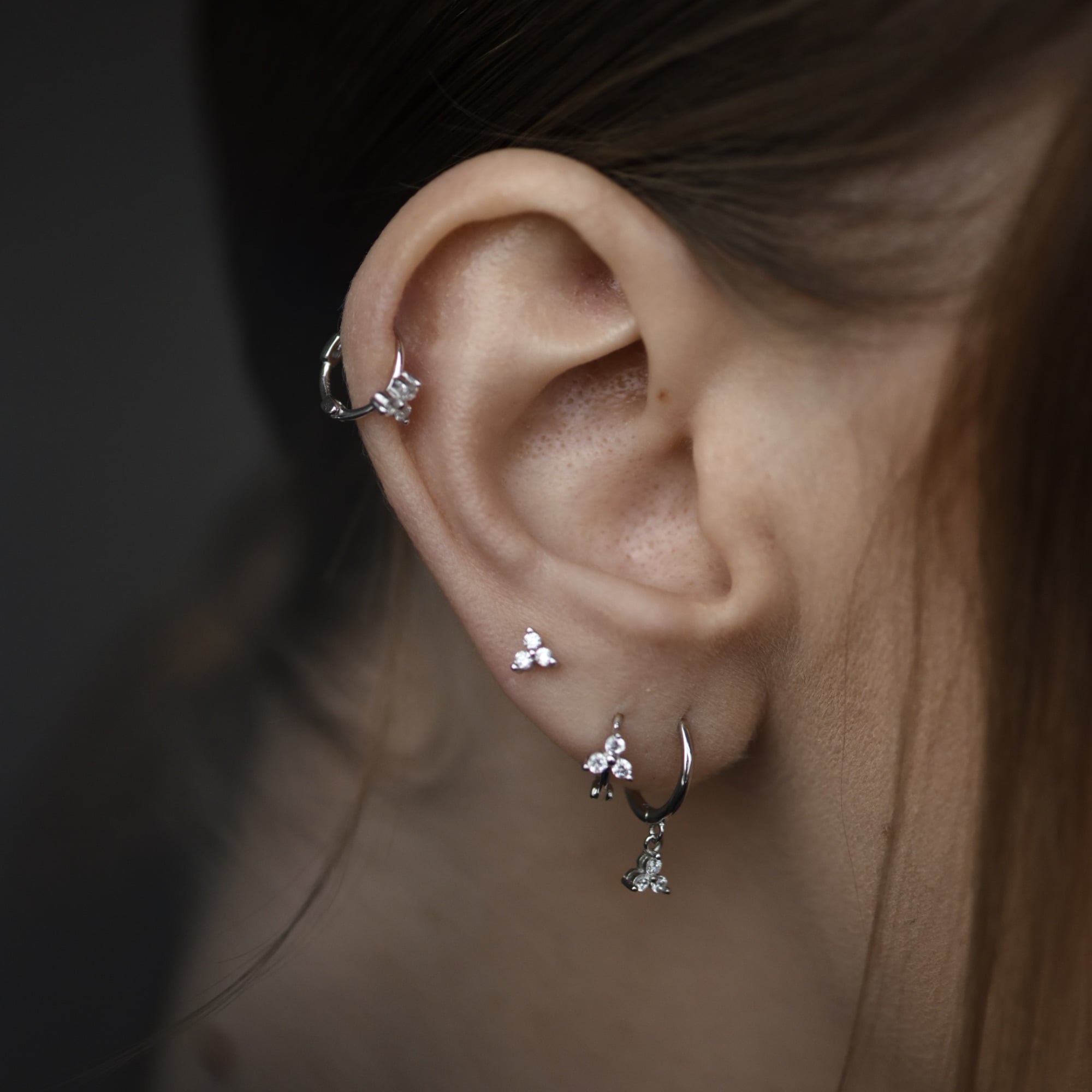 СЕТ ІІ у сріблі 6 сережок - 1