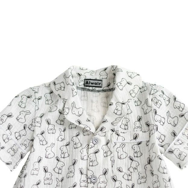 Літня піжама для хлопчика з мусліну BUNNY Alwair Kids - 5