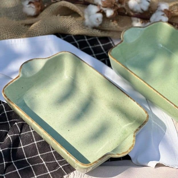 Форма для запікання Прямокутна 2,2 л Фісташка коричневий Лофт - 2