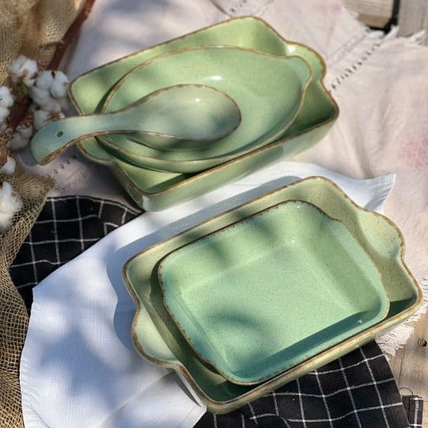 Форма для запікання Прямокутна 2,2 л Фісташка коричневий Лофт - 5