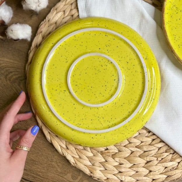 Тарілка Кругла з бортиком 22 см Freedom Yellow - 2